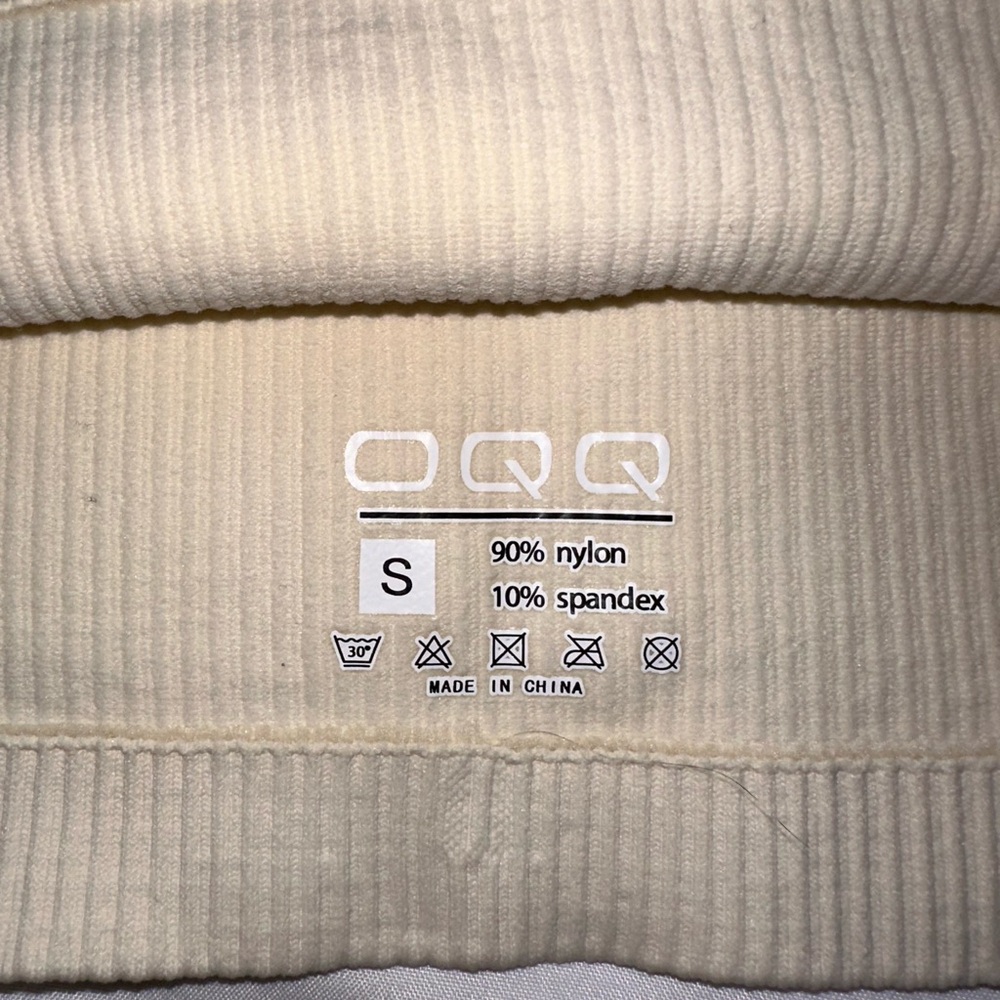 Cream Ribbed Tank Top - Picture 3 of 3